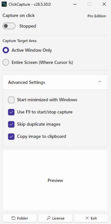 Advanced Settings
