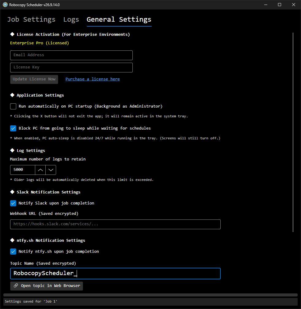 General Settings